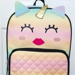Luv Betsey by Betsey Johnson Backpack Unicorn Quilted Rainbow